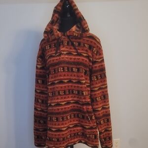 Rip Curl Vibrant Orange and Black Sweater